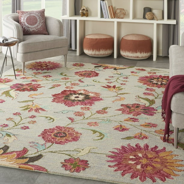 5' x 7' Nourison Bahari Persian Traditional Grey 5'x7' Area Rug 5' x 7' Nourison Bahari Persian Traditional Grey 5'x7' Area Rug